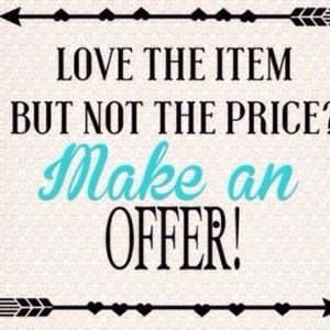 Love the item,not the price? Accepting most offers